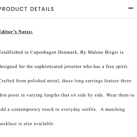 By Malene Birger earrings - Picture 5 of 5